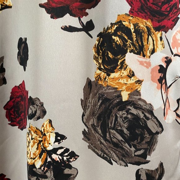 RIVER ISLAND Dolman Sleeve Silky Loose Top Button - Picture 4 of 6